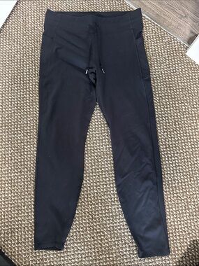 all in motion Women's Black High-Rise Leggings with Drawstring 021